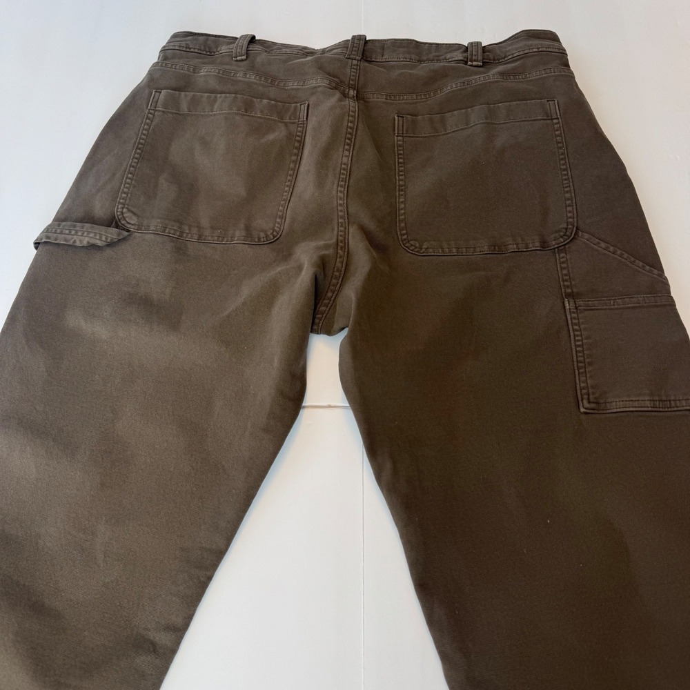 Abercrombie & Fitch Mens Loose Carpenter Workwear Pants Brown 36x32